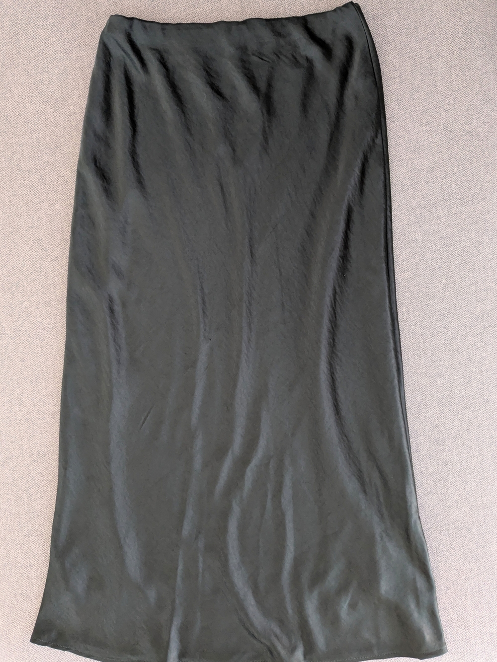 LC Lauren Conrad Green Satin Maxi Skirt | Size XS